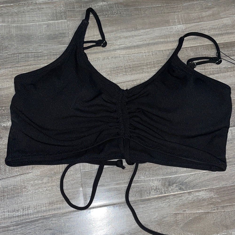 Black zaful tie top extra large